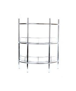 MENSOLA DA BAGNO SOTTOLAVELLO 2 RIPIANI ANGOLARE ROTONDO, 56X36X67,5 CM